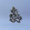 Pingente de São Jorge - Ouro 18K