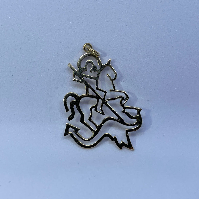 Pingente de São Jorge - Ouro 18K