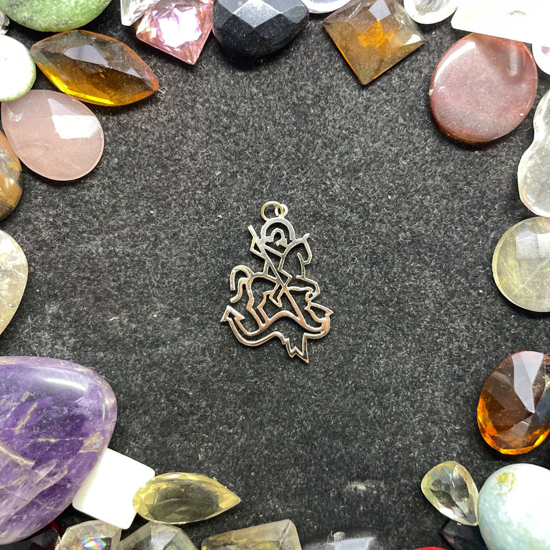 Pingente de São Jorge - Ouro 18K