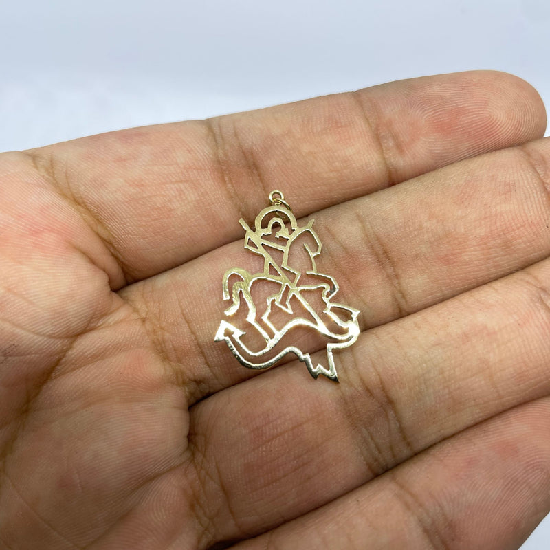 Pingente de São Jorge - Ouro 18K