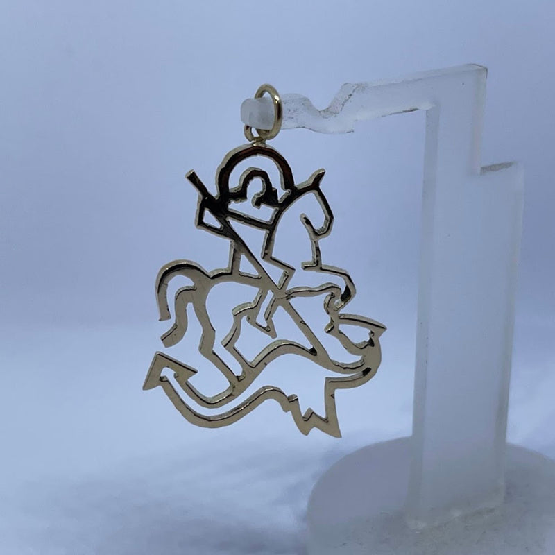 Pingente de São Jorge - Ouro 18K