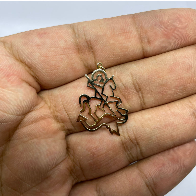 Pingente de São Jorge - Ouro 18K